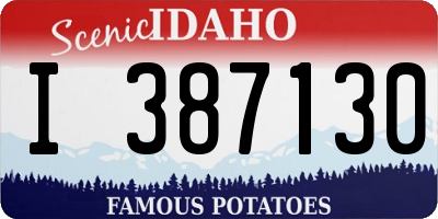 ID license plate I387130