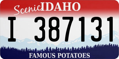 ID license plate I387131