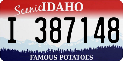 ID license plate I387148