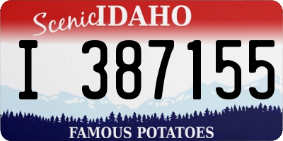 ID license plate I387155