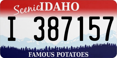 ID license plate I387157