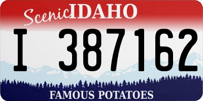 ID license plate I387162