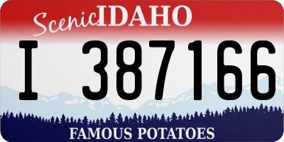 ID license plate I387166