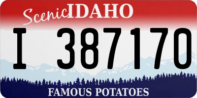 ID license plate I387170