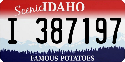 ID license plate I387197