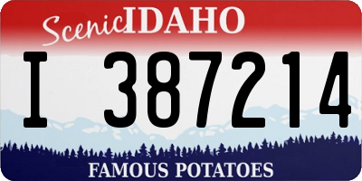 ID license plate I387214