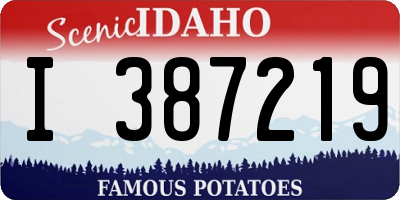 ID license plate I387219