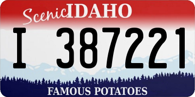 ID license plate I387221