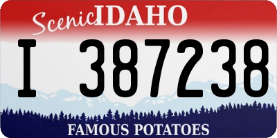ID license plate I387238