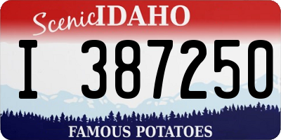 ID license plate I387250