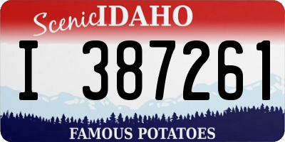 ID license plate I387261
