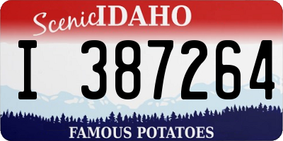 ID license plate I387264