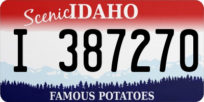 ID license plate I387270