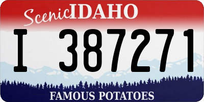 ID license plate I387271