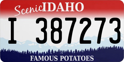 ID license plate I387273