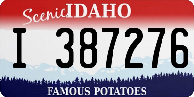 ID license plate I387276