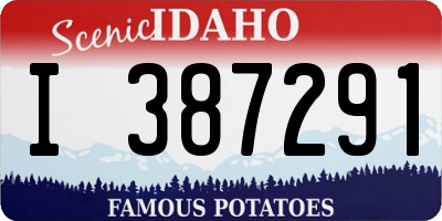 ID license plate I387291
