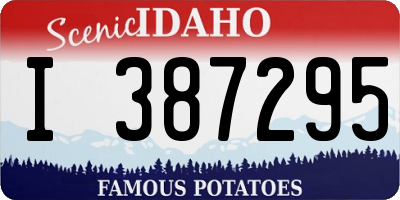 ID license plate I387295