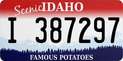 ID license plate I387297