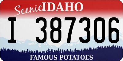 ID license plate I387306