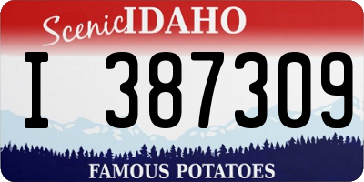 ID license plate I387309