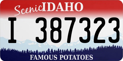 ID license plate I387323