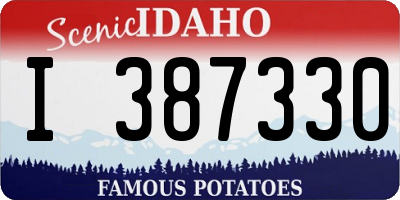 ID license plate I387330