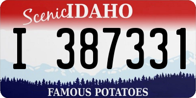 ID license plate I387331