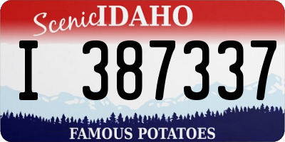 ID license plate I387337
