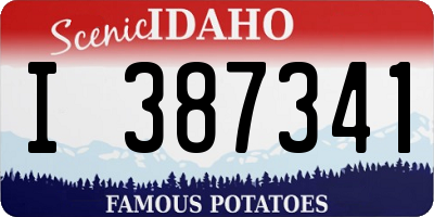 ID license plate I387341