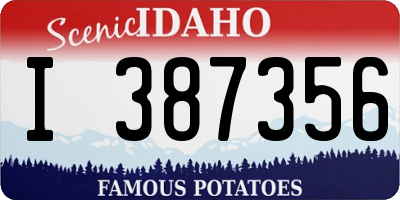 ID license plate I387356