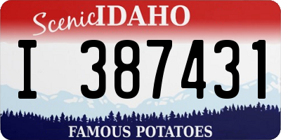 ID license plate I387431