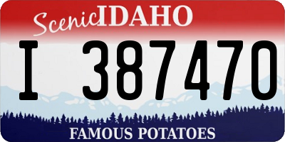 ID license plate I387470