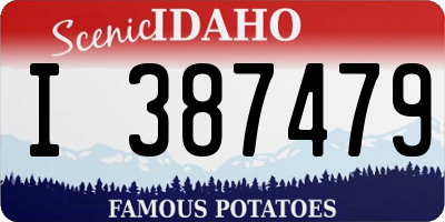 ID license plate I387479