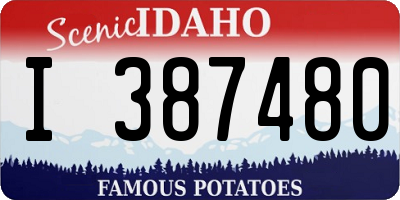 ID license plate I387480