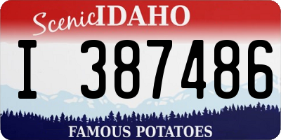ID license plate I387486