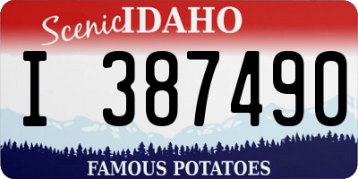ID license plate I387490