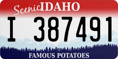 ID license plate I387491