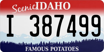 ID license plate I387499