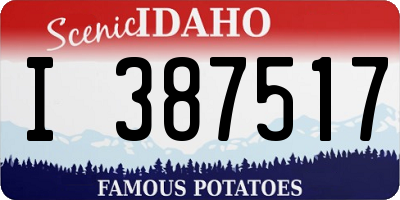 ID license plate I387517