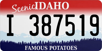 ID license plate I387519