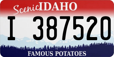 ID license plate I387520