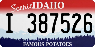 ID license plate I387526