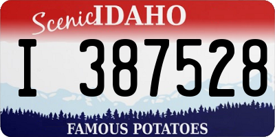 ID license plate I387528