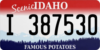 ID license plate I387530