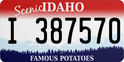 ID license plate I387570
