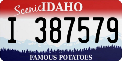 ID license plate I387579
