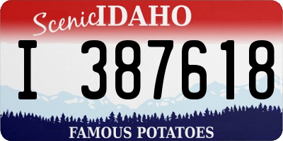 ID license plate I387618