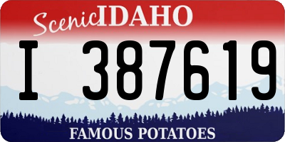 ID license plate I387619