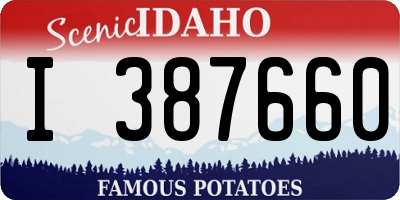 ID license plate I387660